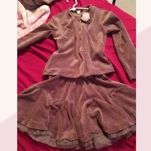 Kate Mack Formal Set Ruffles and Flower Mauve, 7